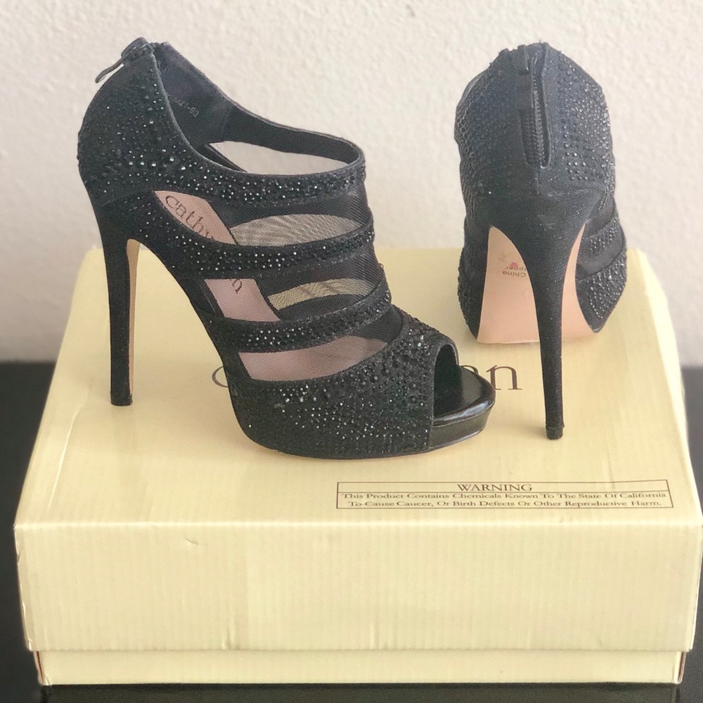 Cathy Jean Rhinestone Evening Heels